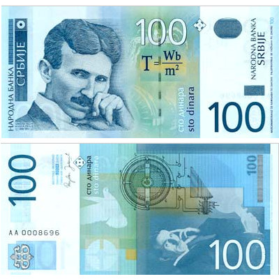 100 Dinars de Serbie